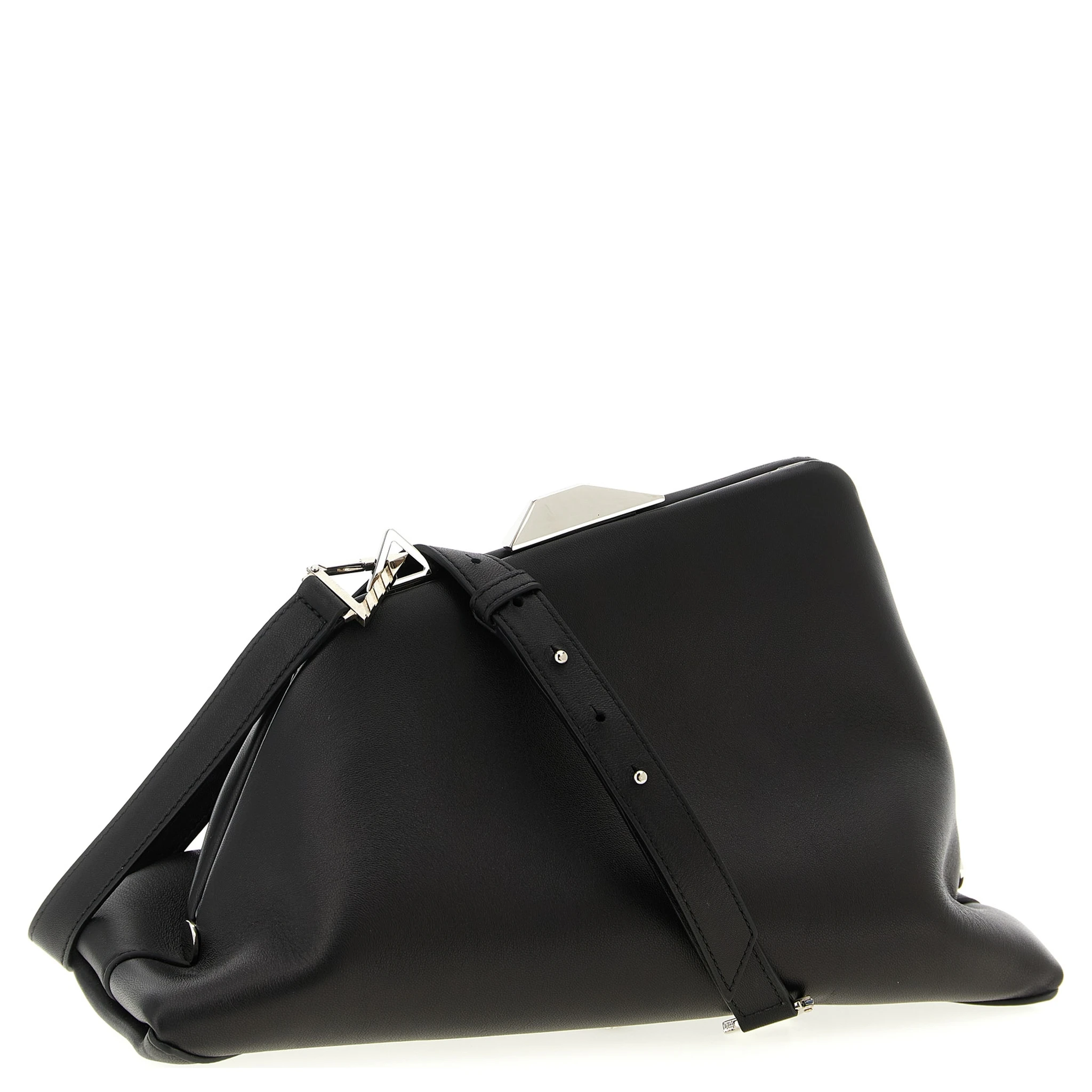 Black Leather Shoulder Bag