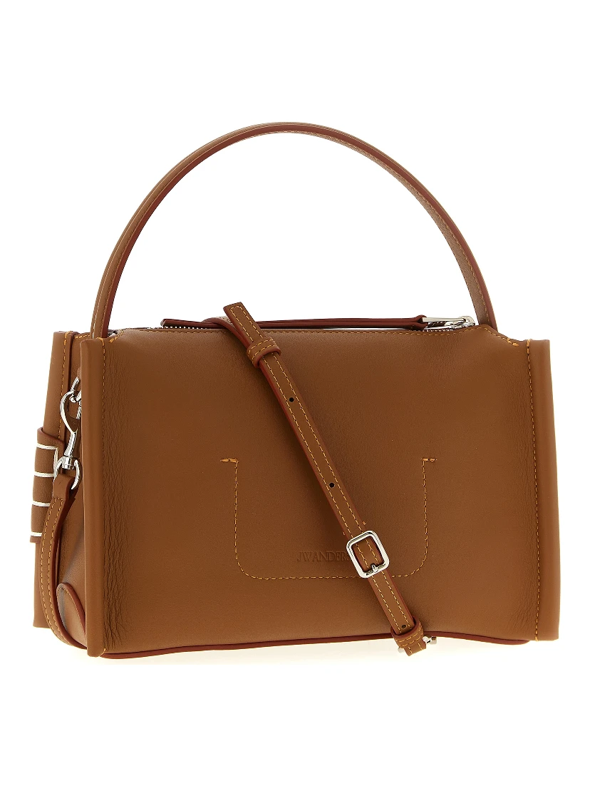 Brown Calfskin Shoulder Bag