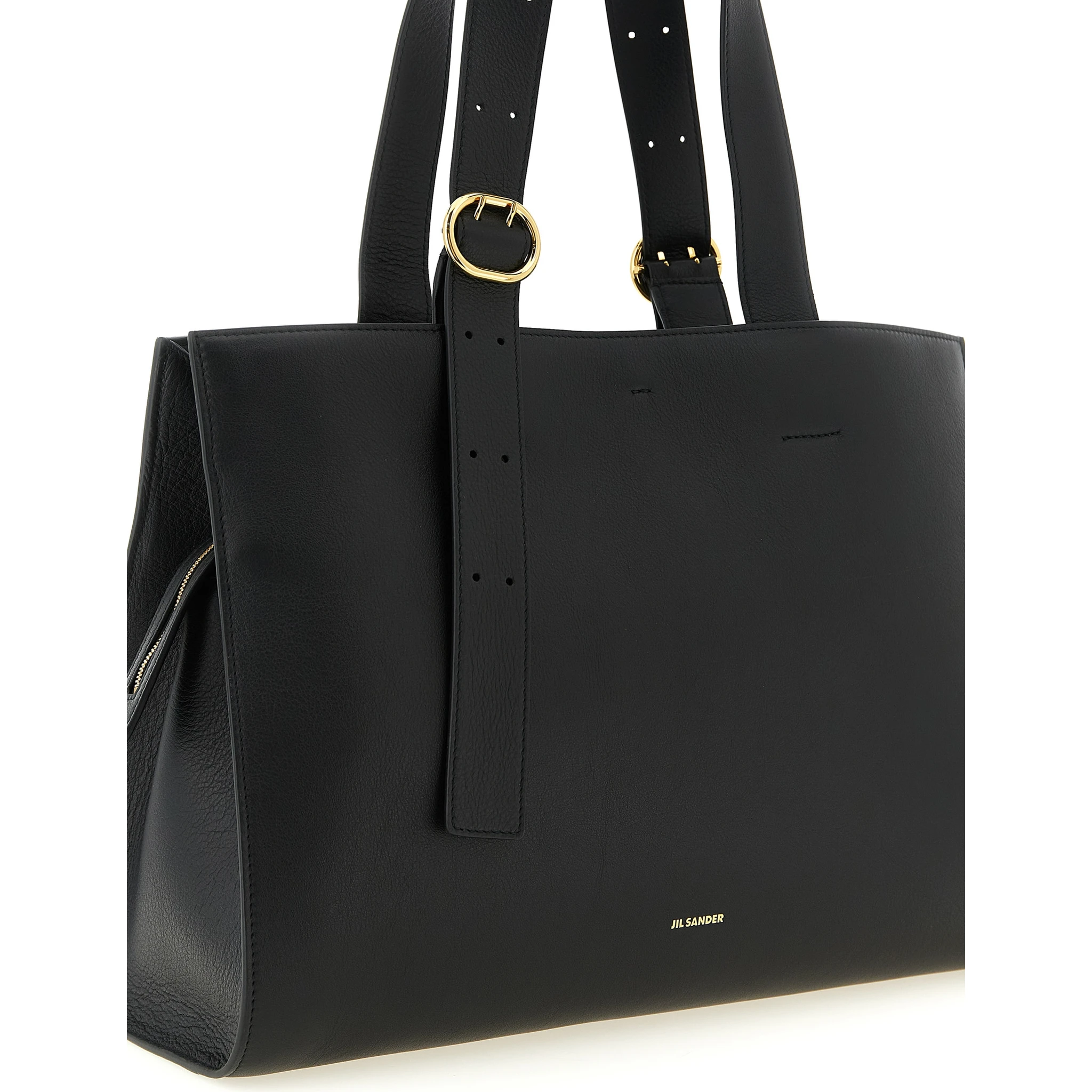 Black Calfskin Tote Bag