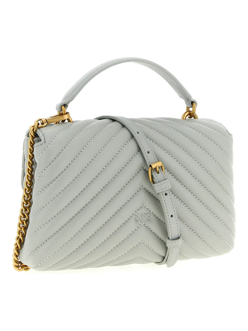 Gray Lambskin Handbag
