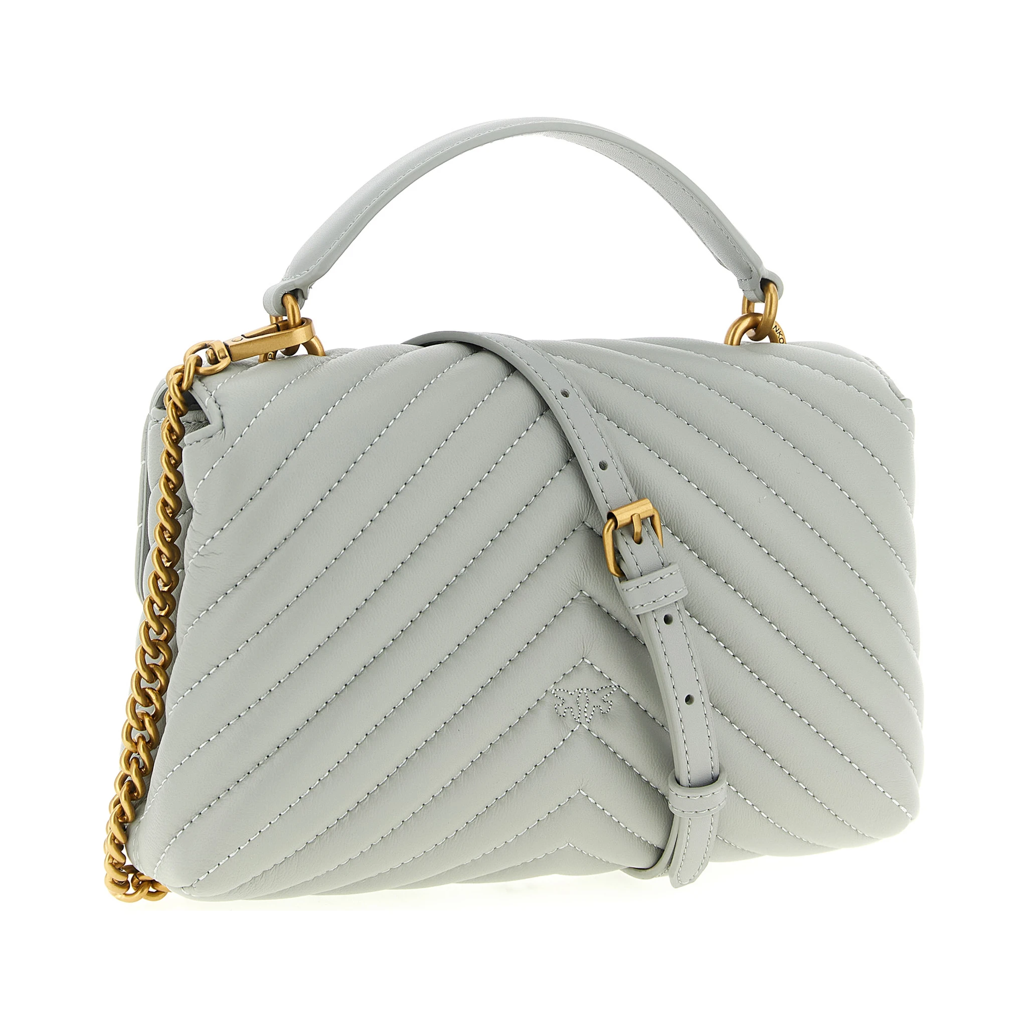 Gray Lambskin Handbag