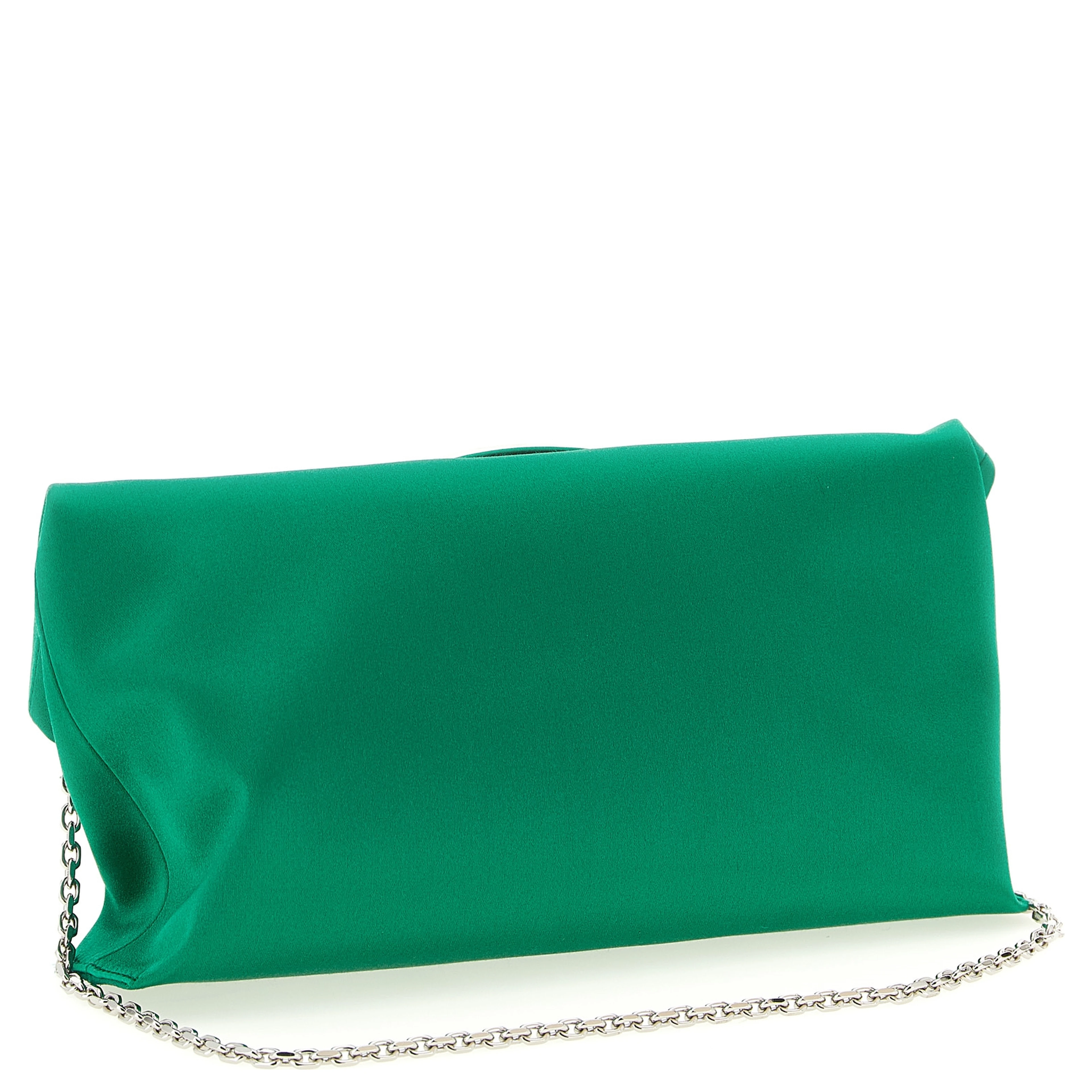Bicolor Viscose Clutch Bag