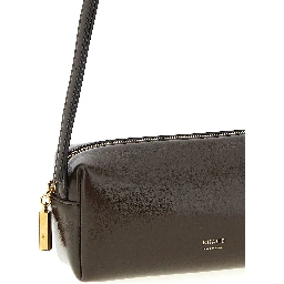 Brown Calfskin Crossbody Bag