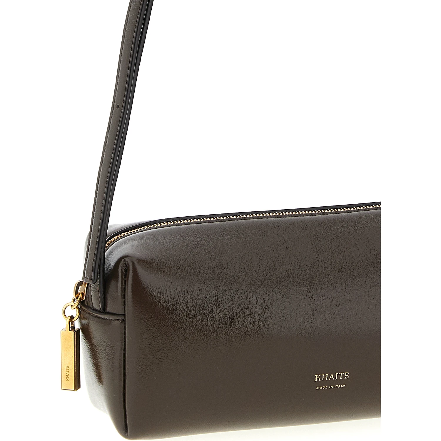 Brown Calfskin Crossbody Bag