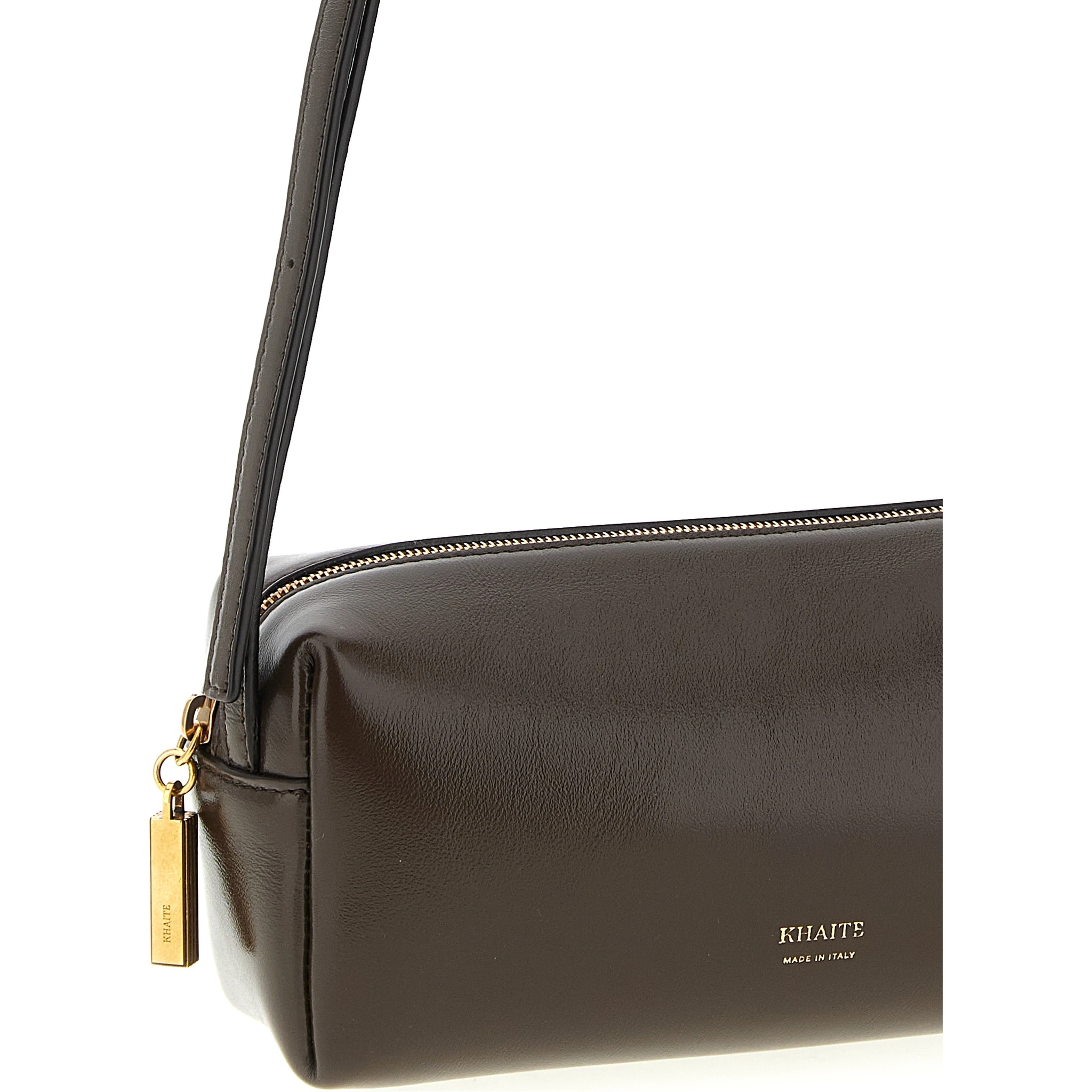 Brown Calfskin Crossbody Bag