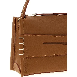 Brown Calfskin Shoulder Bag