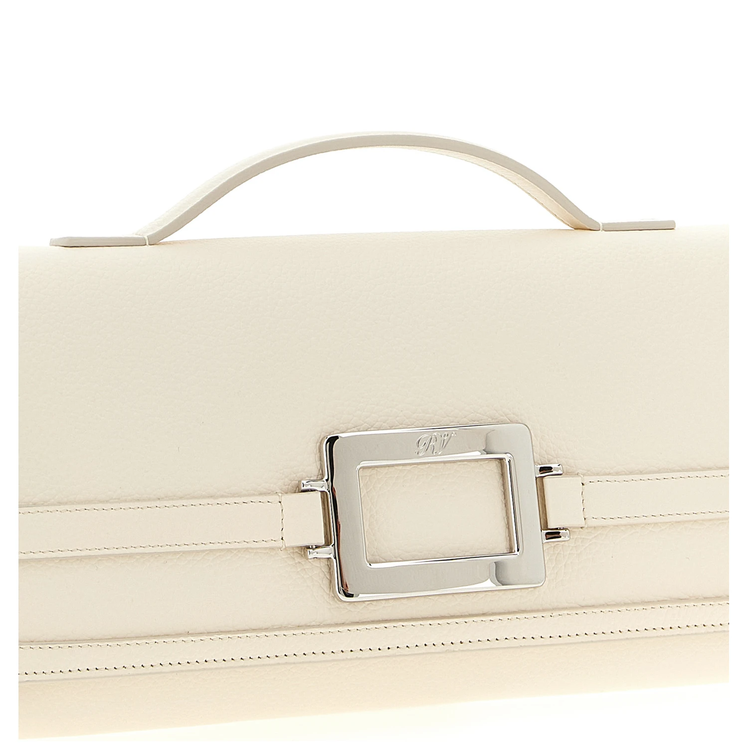 White Calfskin Clutch Bag