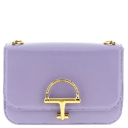 Purple Calfskin Shoulder Bag