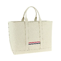White Calfskin Tote Bag