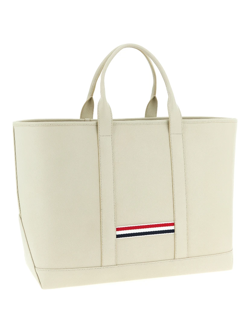 White Calfskin Tote Bag