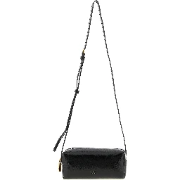 Black Calfskin Crossbody Bag