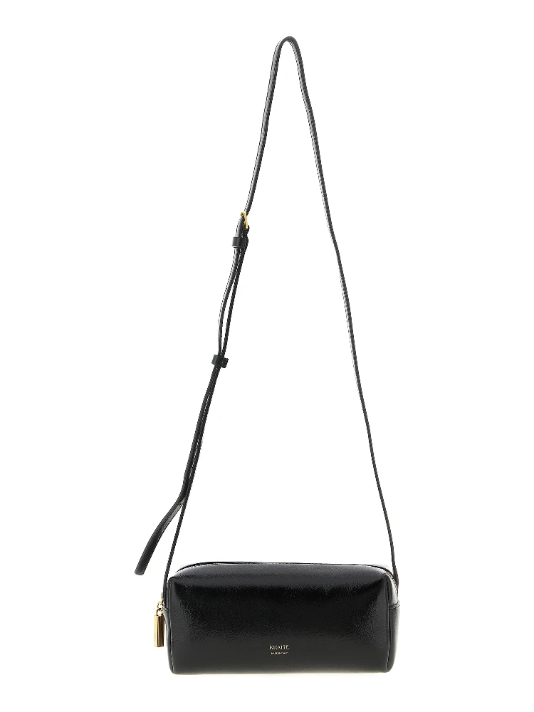 Black Calfskin Crossbody Bag