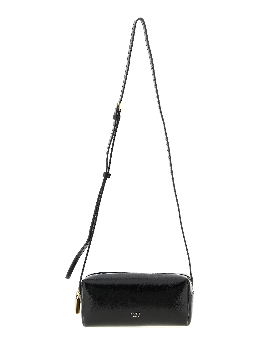 Black Calfskin Crossbody Bag