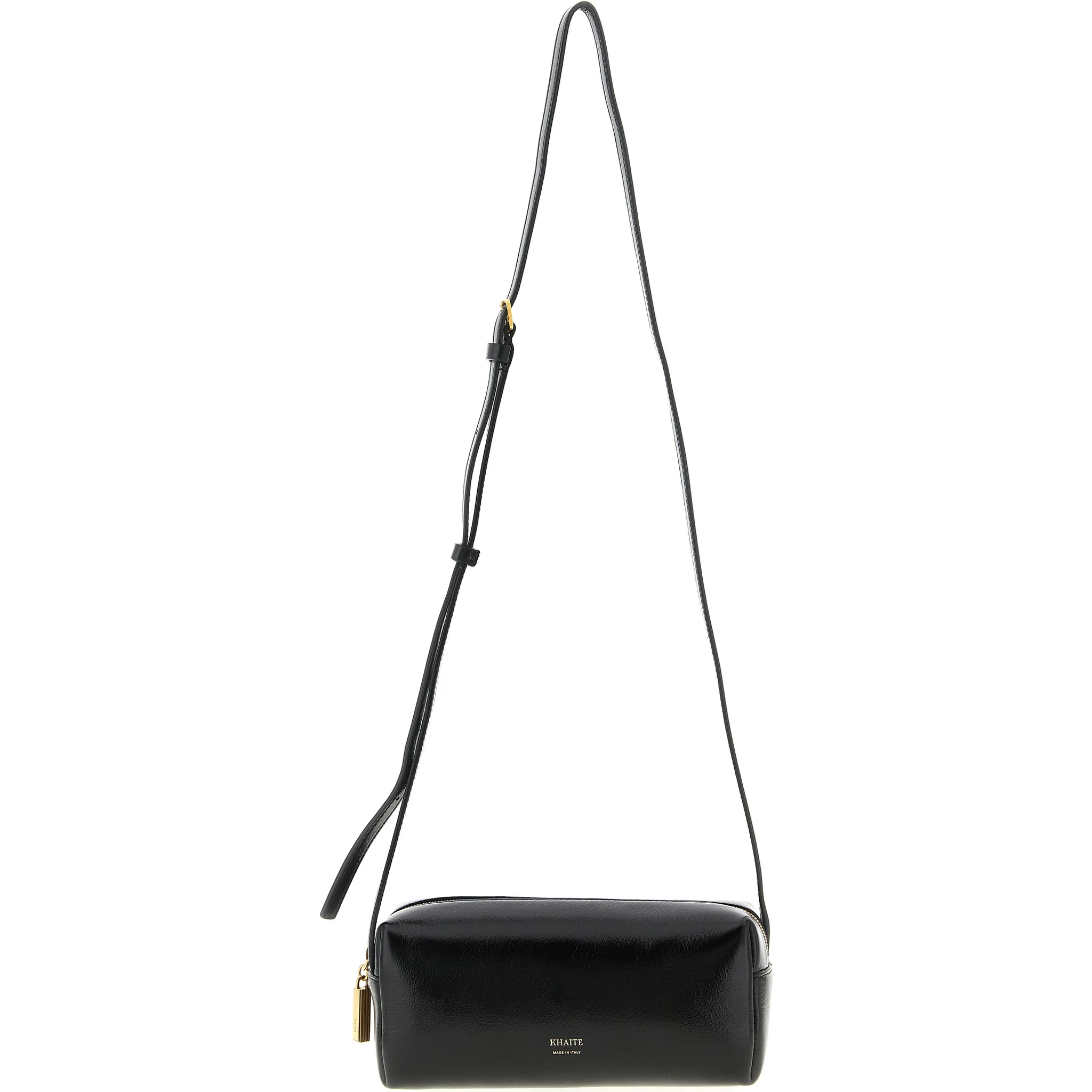 Black Calfskin Crossbody Bag