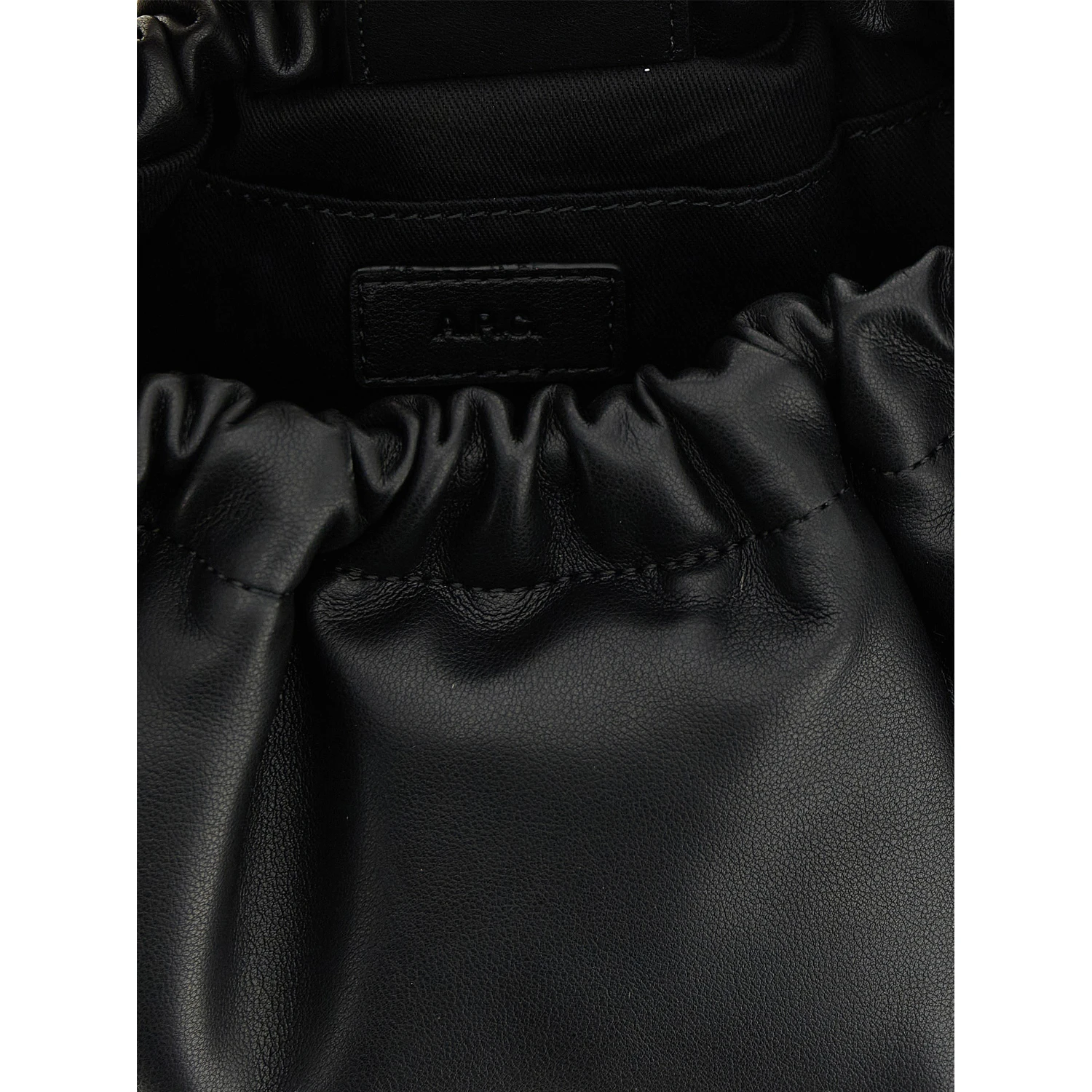 Black Polyethylene Shoulder Bag