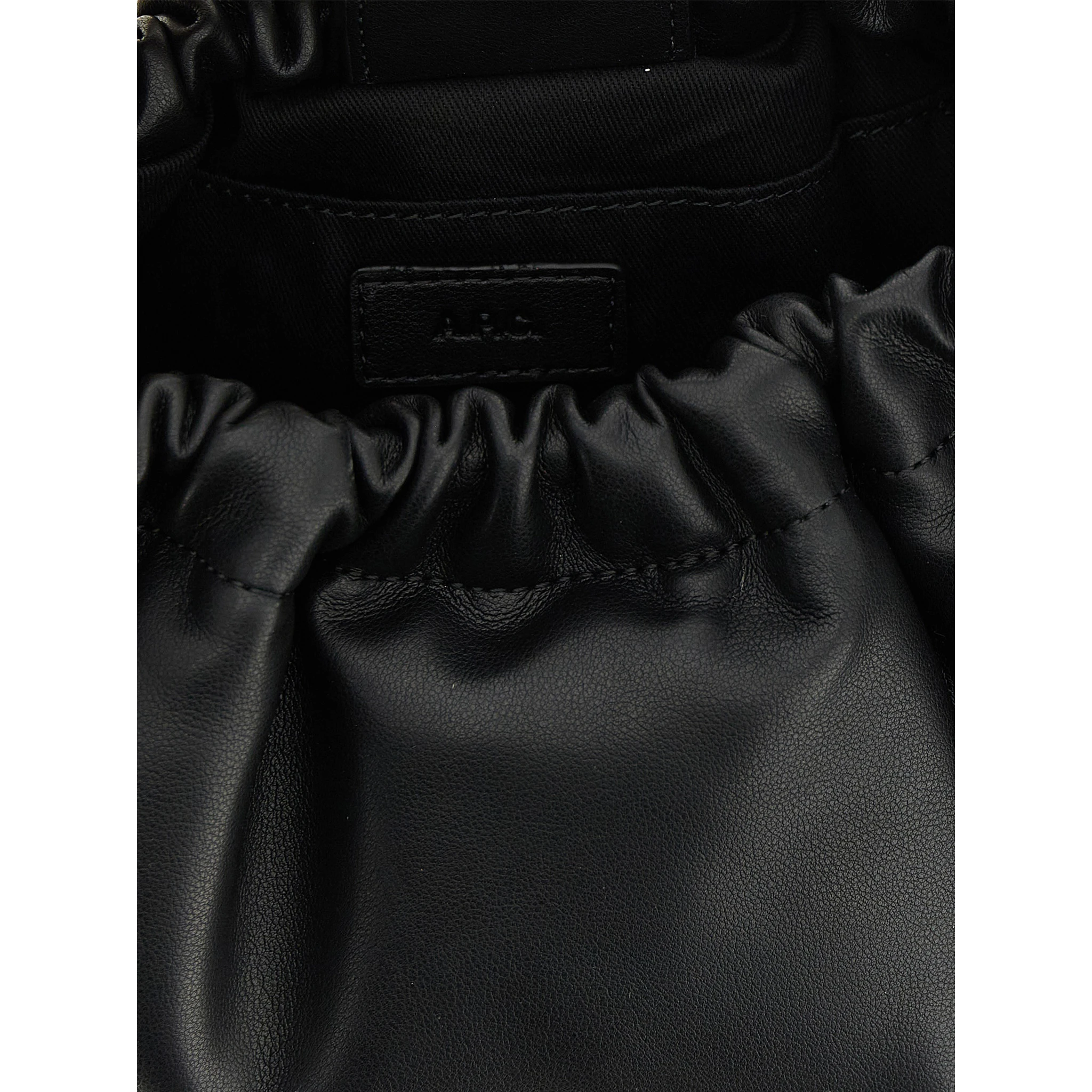 Black Polyethylene Shoulder Bag