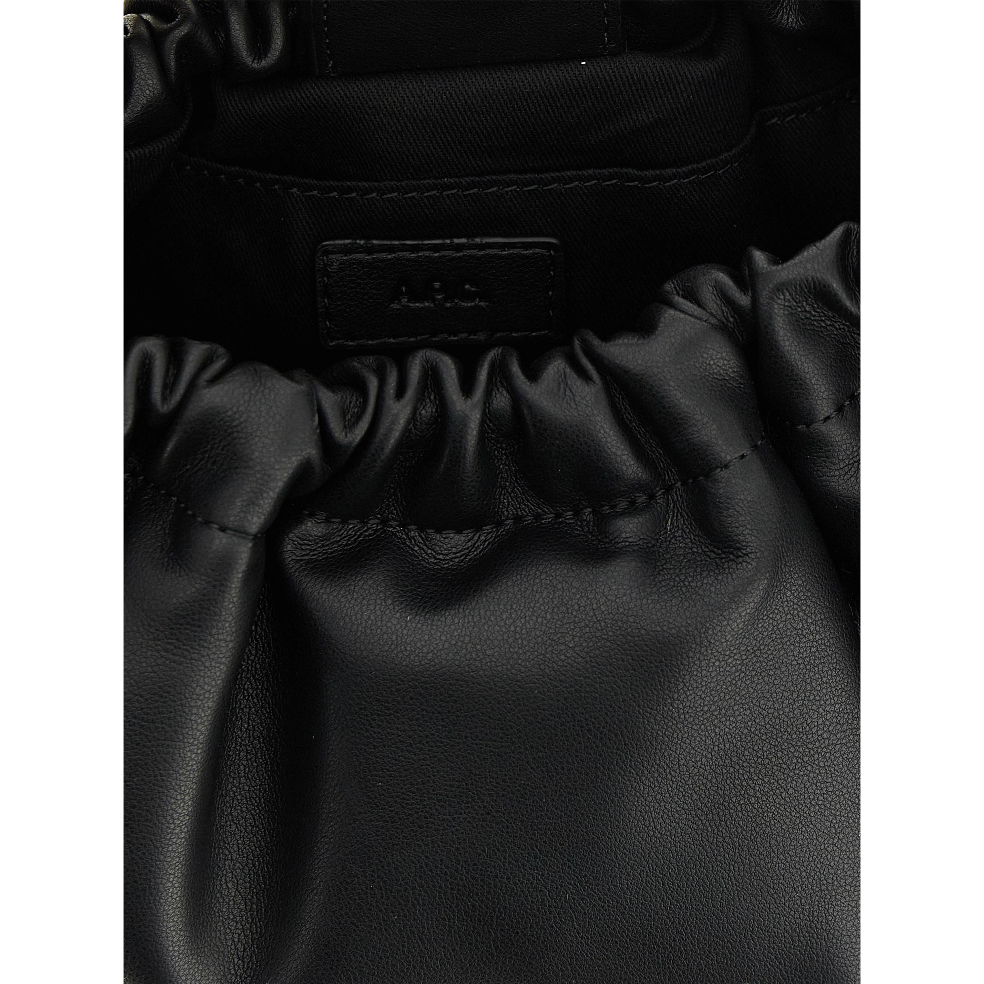 Black Polyethylene Shoulder Bag