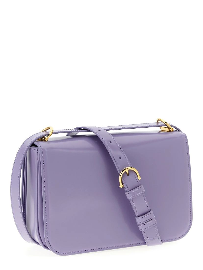 Purple Calfskin Shoulder Bag