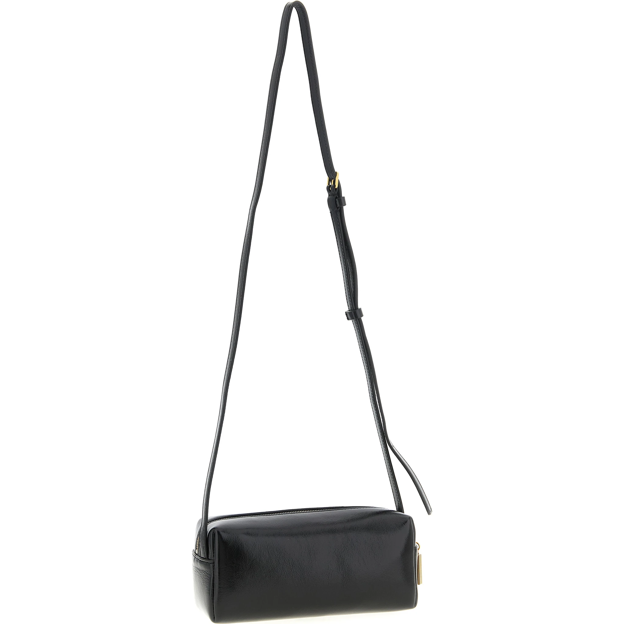 Black Calfskin Crossbody Bag