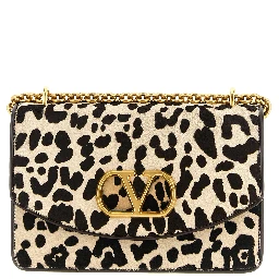 Multicolor Calfskin Shoulder Bag