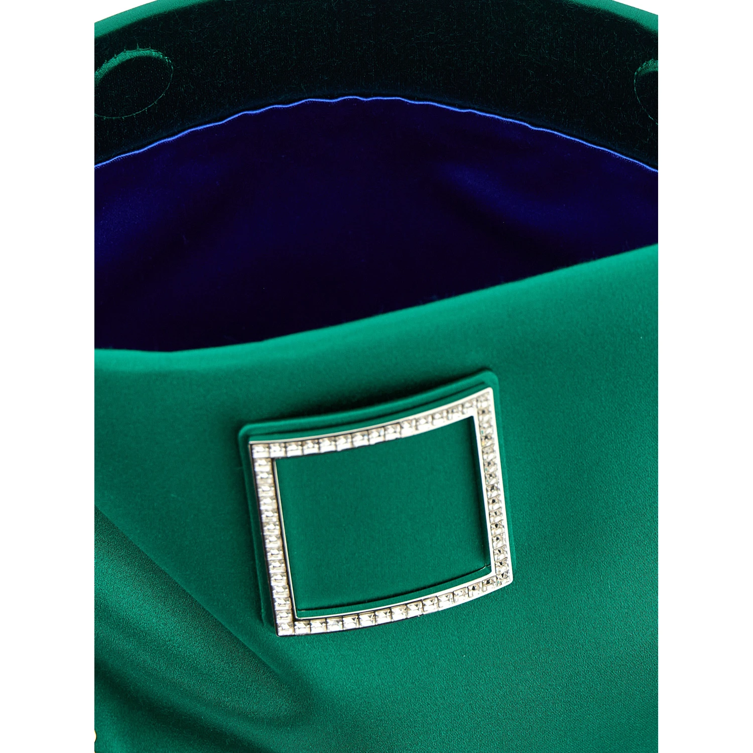 Bicolor Viscose Clutch Bag
