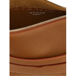 Brown Calfskin Shoulder Bag