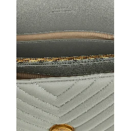 Gray Lambskin Handbag
