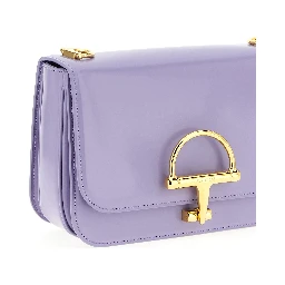 Purple Calfskin Shoulder Bag