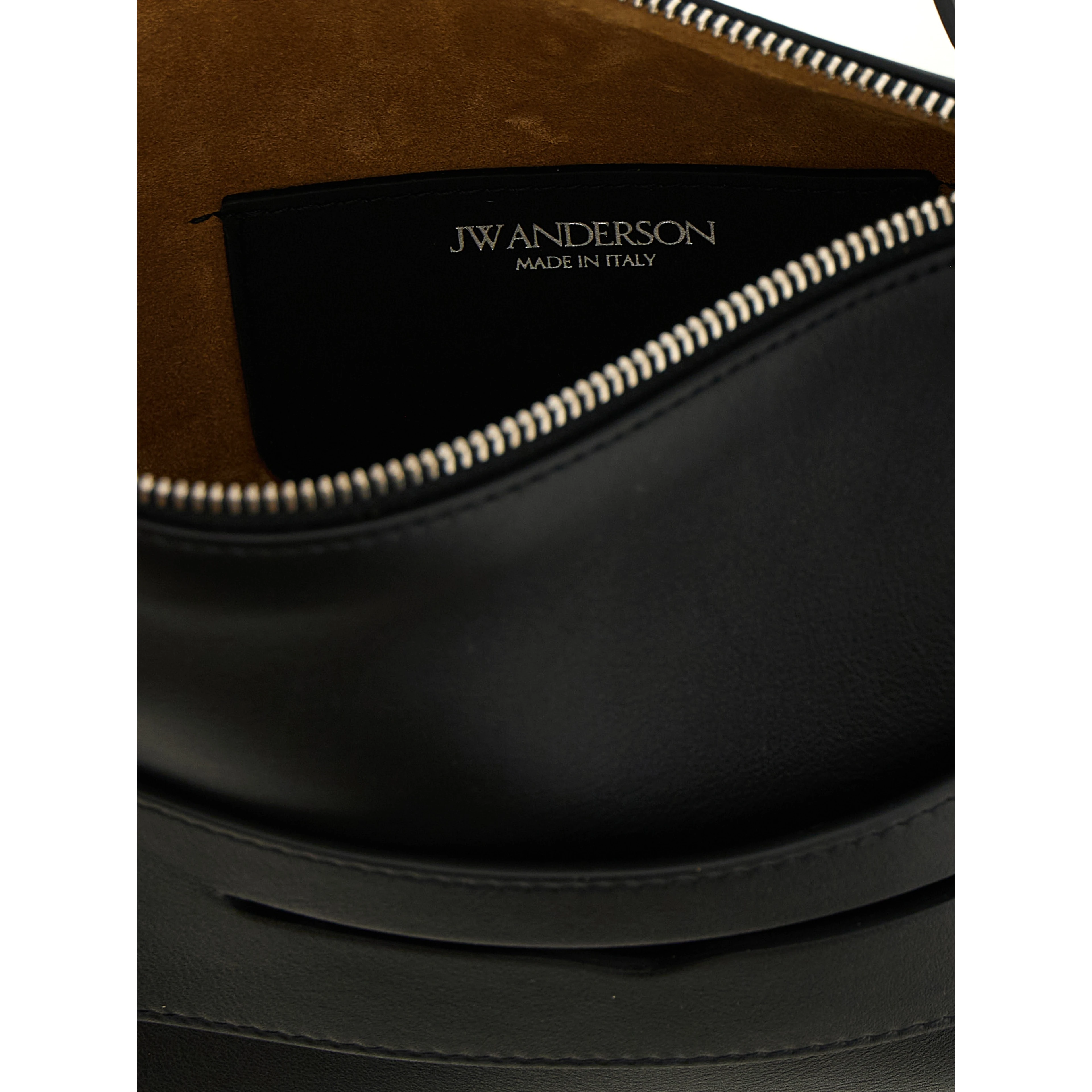Black Calfskin Shoulder Bag