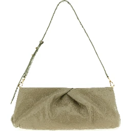 Bicolor Calfskin Clutch Bag
