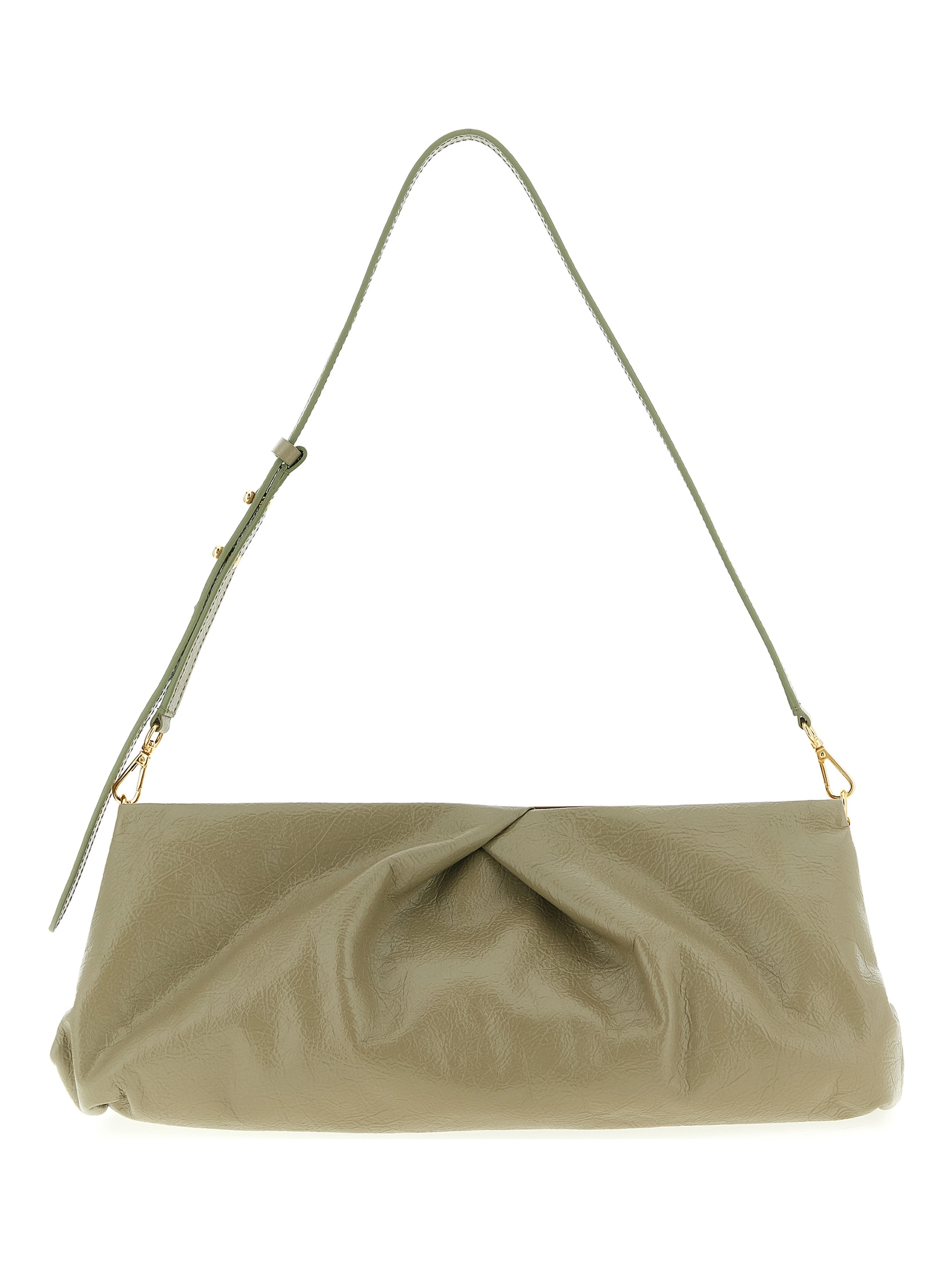Bicolor Calfskin Clutch Bag