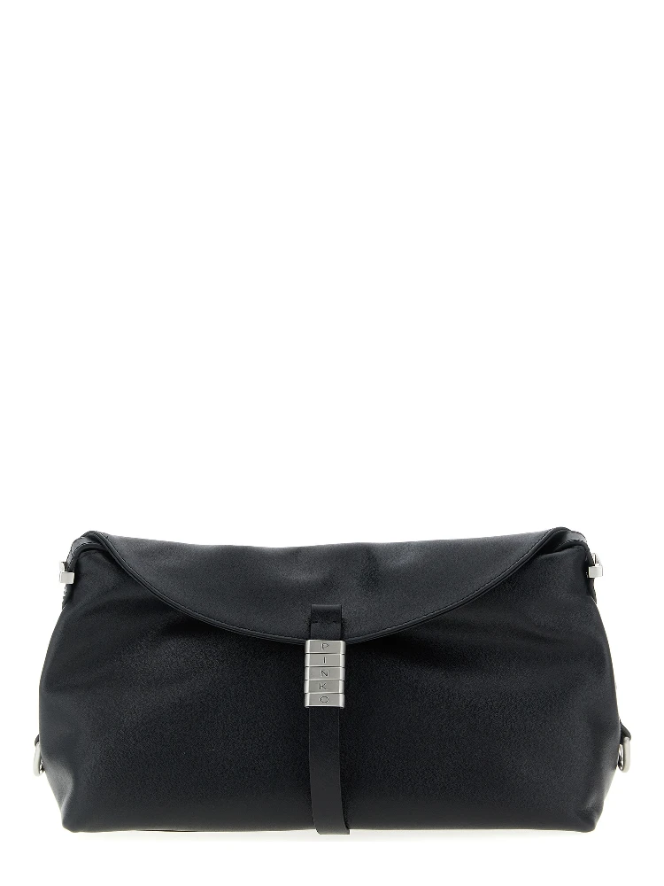Black Goatskin Shoulder Bag