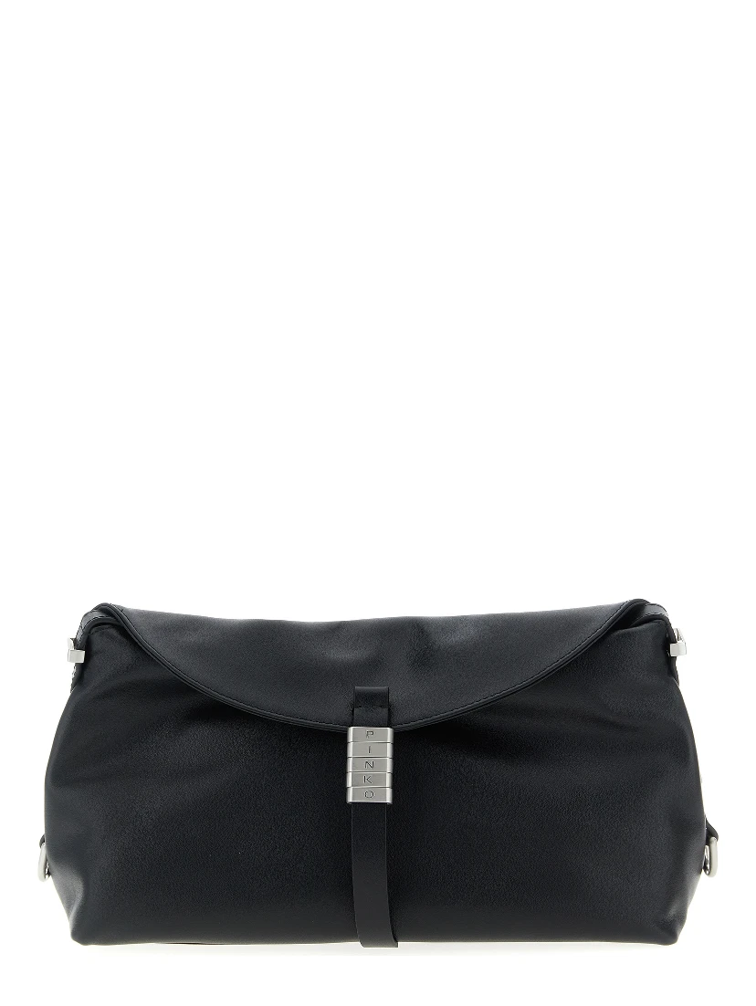 Black Goatskin Shoulder Bag