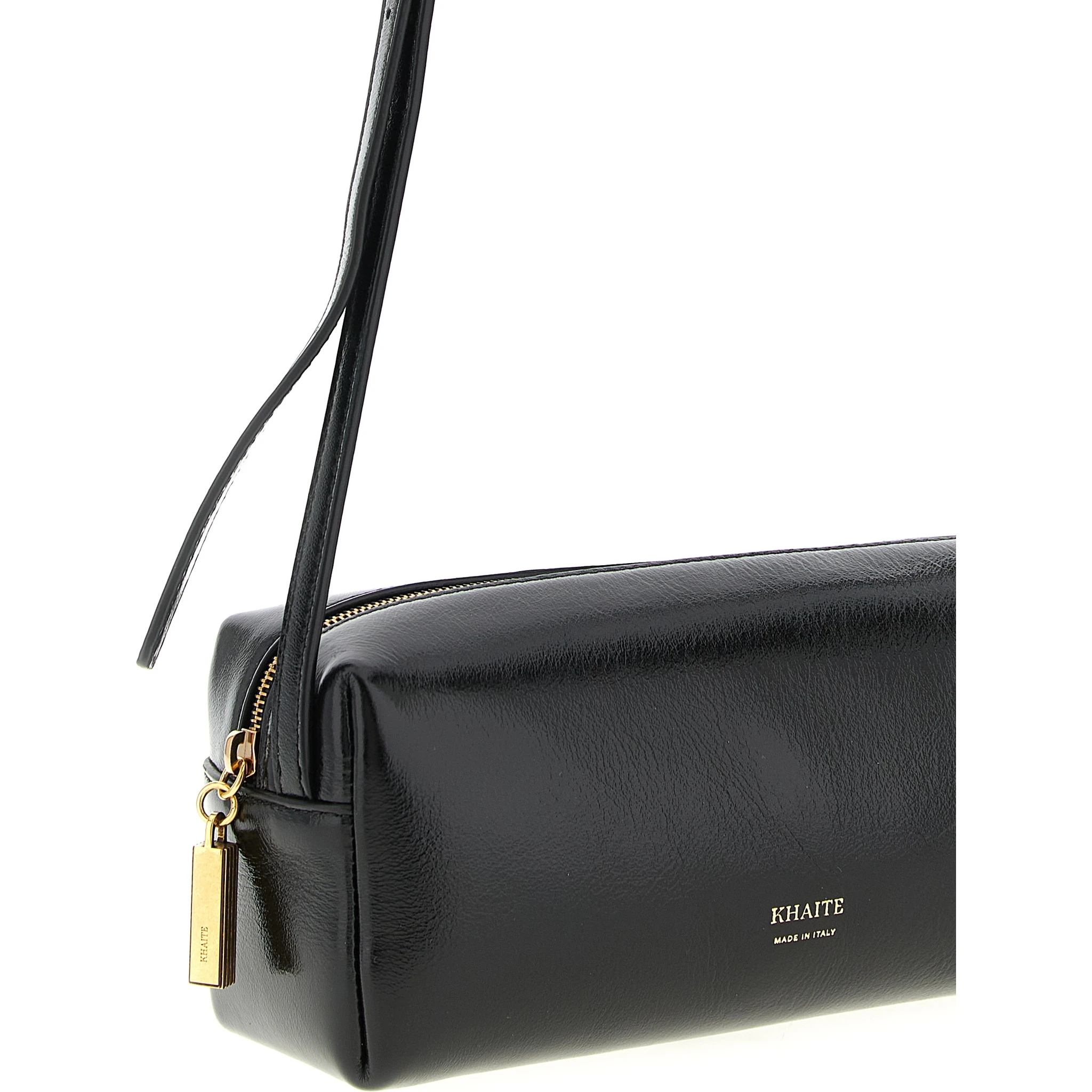 Black Calfskin Crossbody Bag
