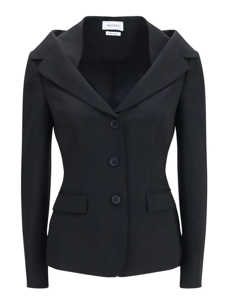 Black Wool Oves Aries Full-Length Jacket