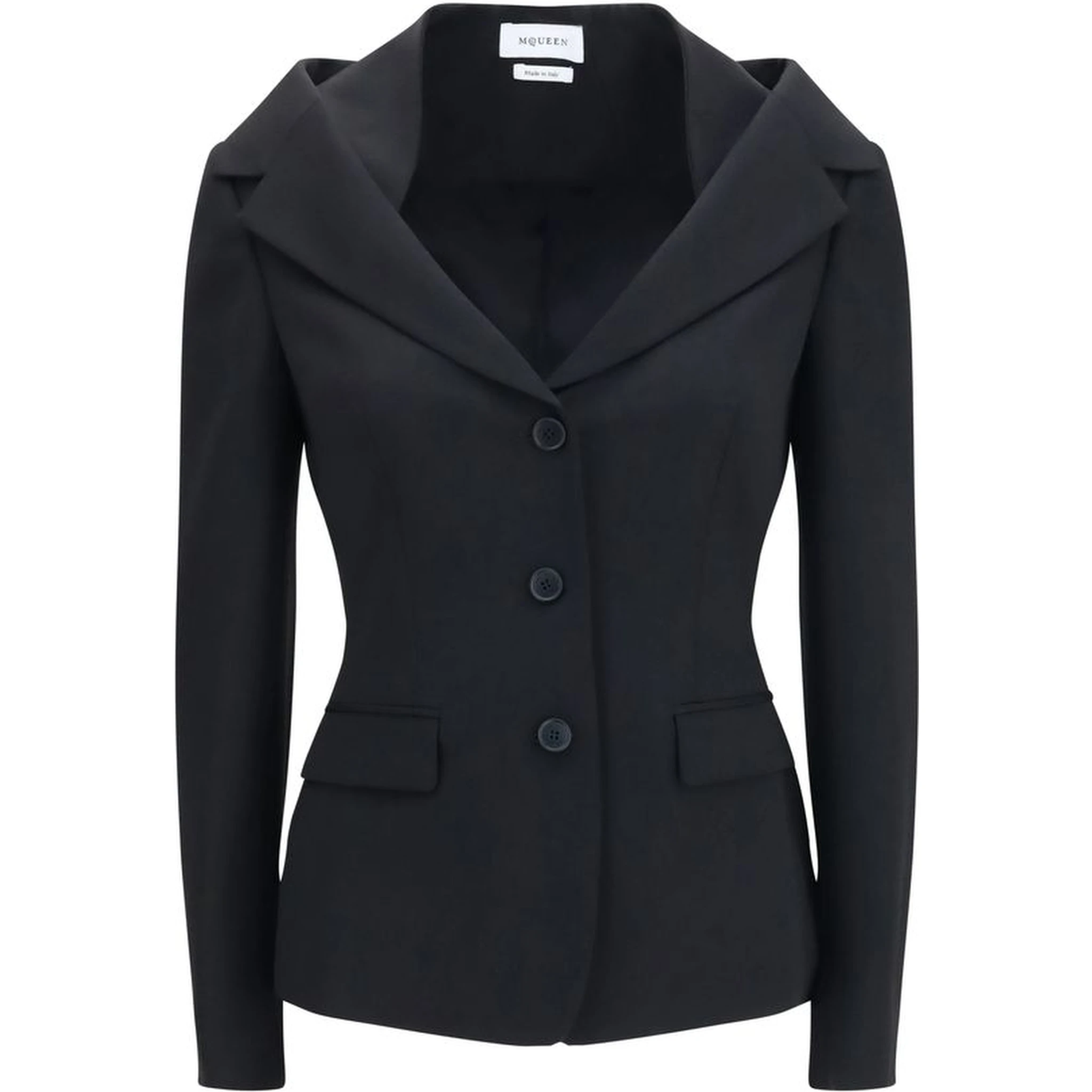 Black Wool Oves Aries Full-Length Jacket