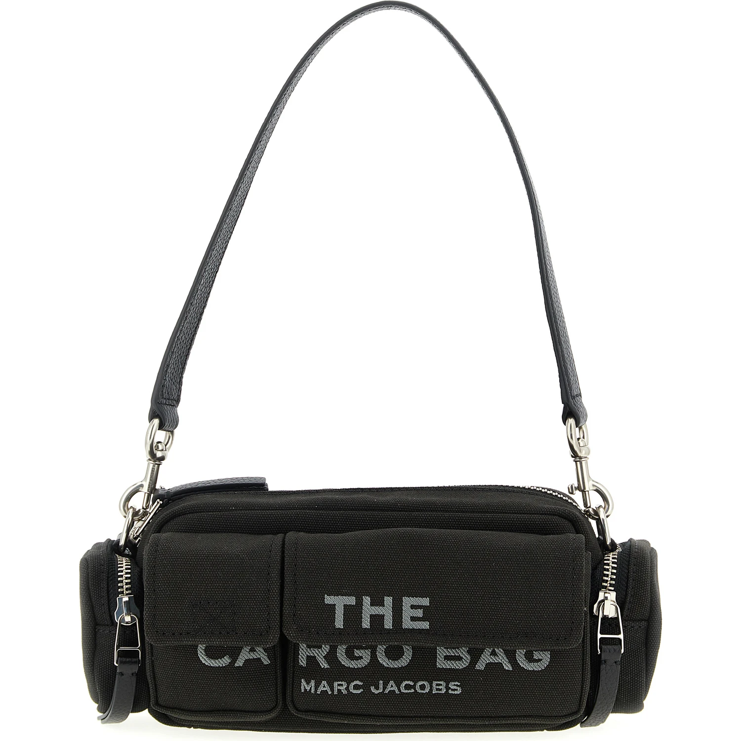 Black Cotton Shoulder Bag