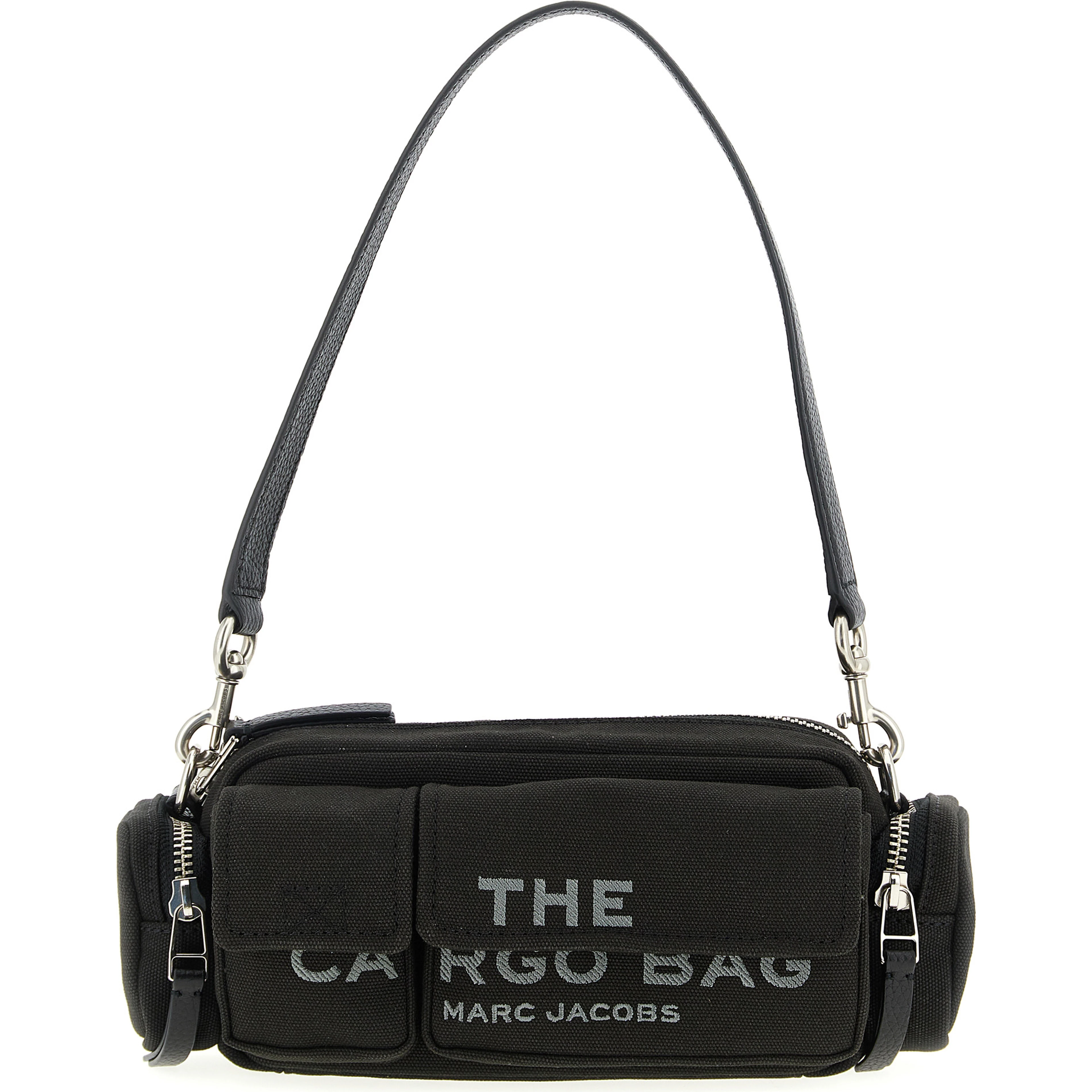 Black Cotton Shoulder Bag