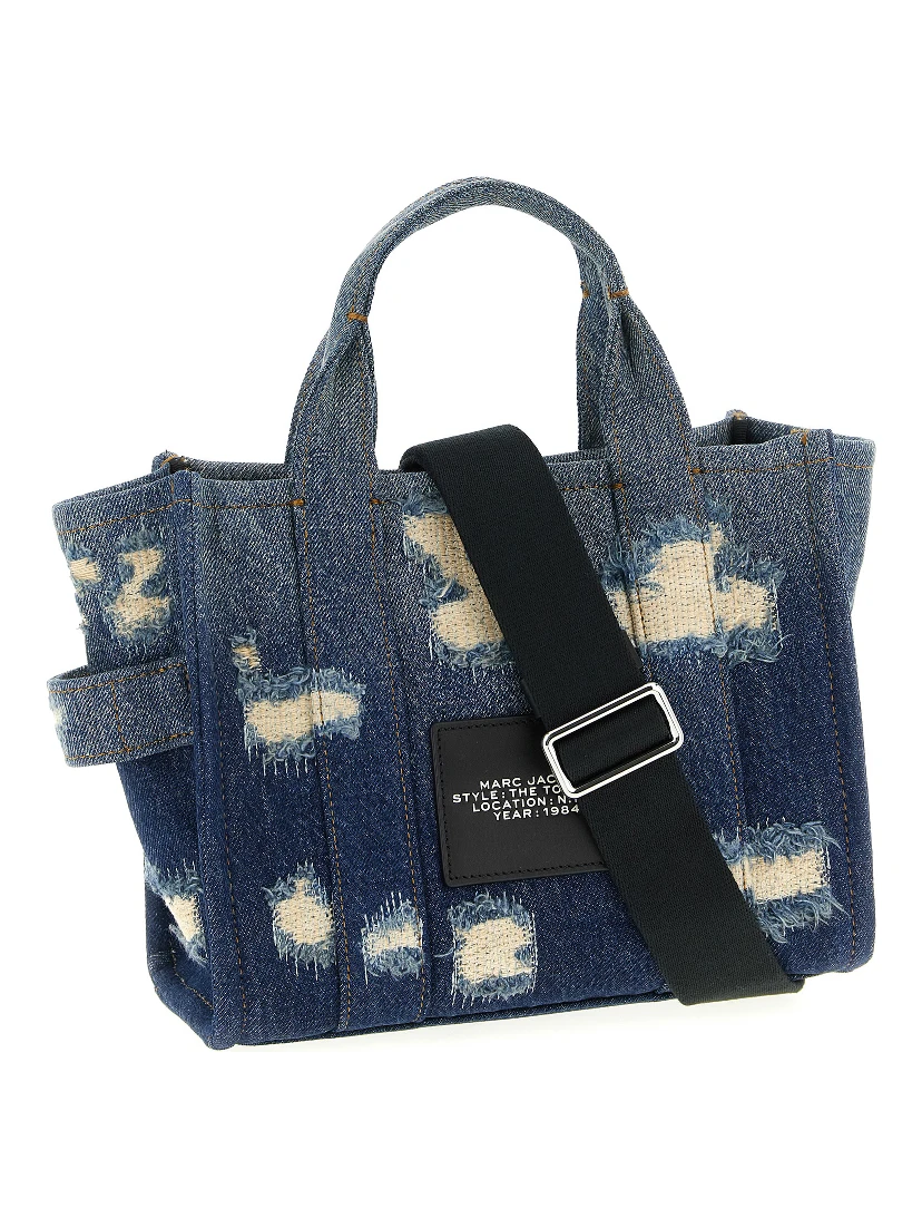 Blue Cotton Tote Bag