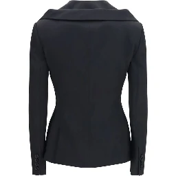 Black Wool Oves Aries Full-Length Jacket