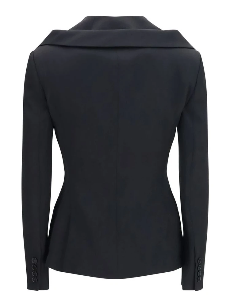 Black Wool Oves Aries Full-Length Jacket alternative
