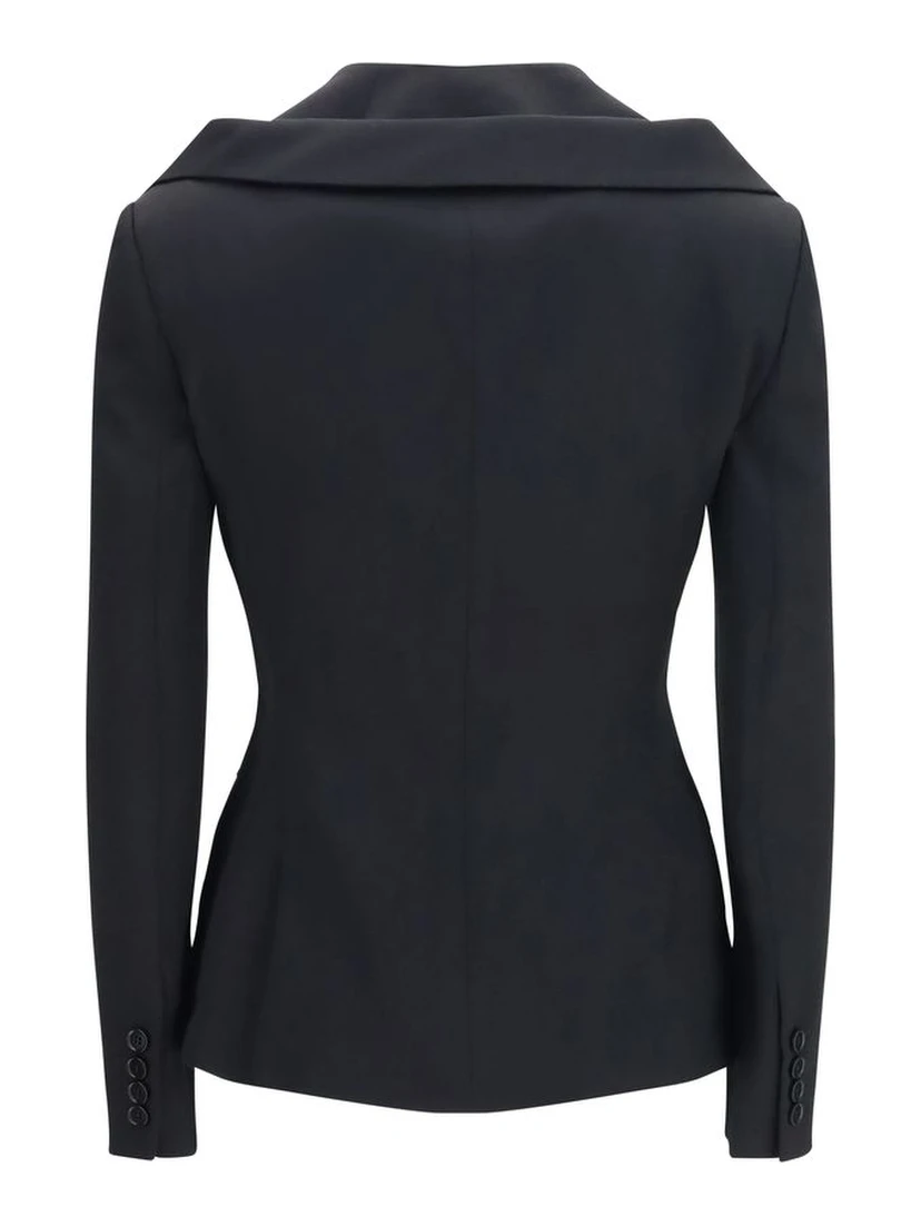Black Wool Oves Aries Full-Length Jacket