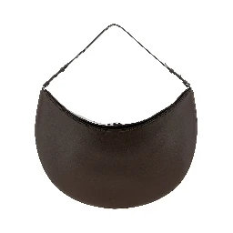 Brown Calfskin Shoulder Bag