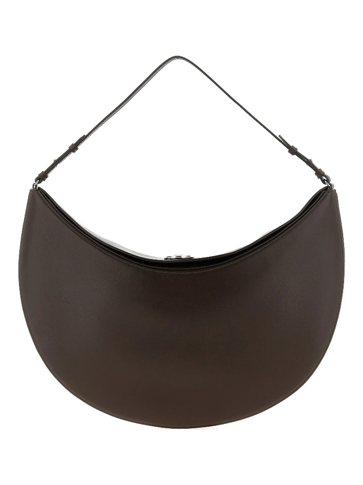 Brown Calfskin Shoulder Bag