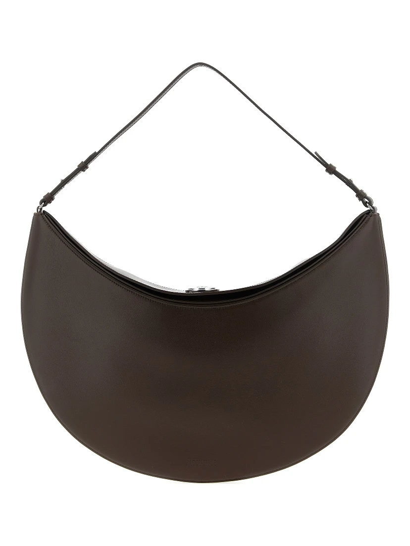 Brown Calfskin Shoulder Bag