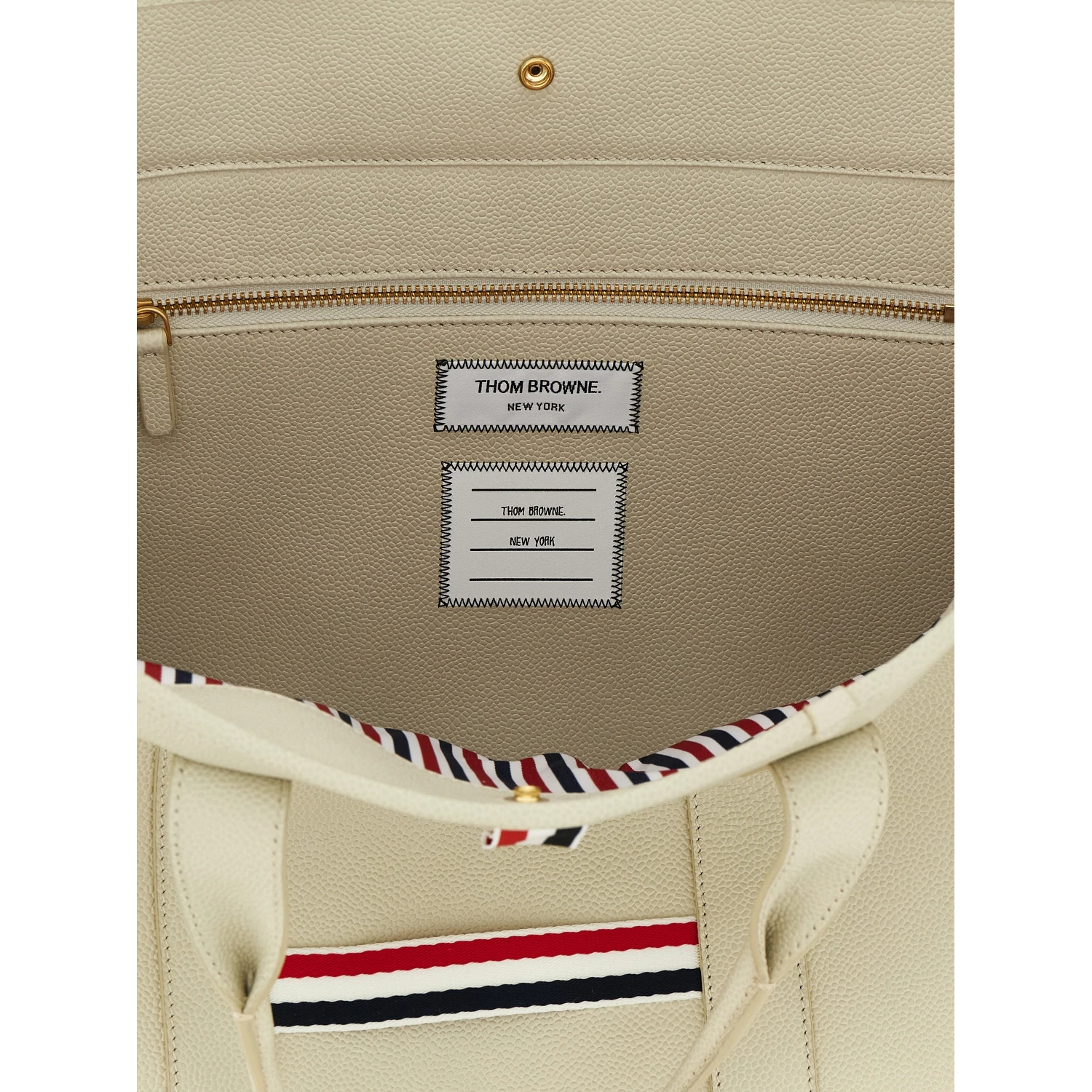 White Calfskin Tote Bag