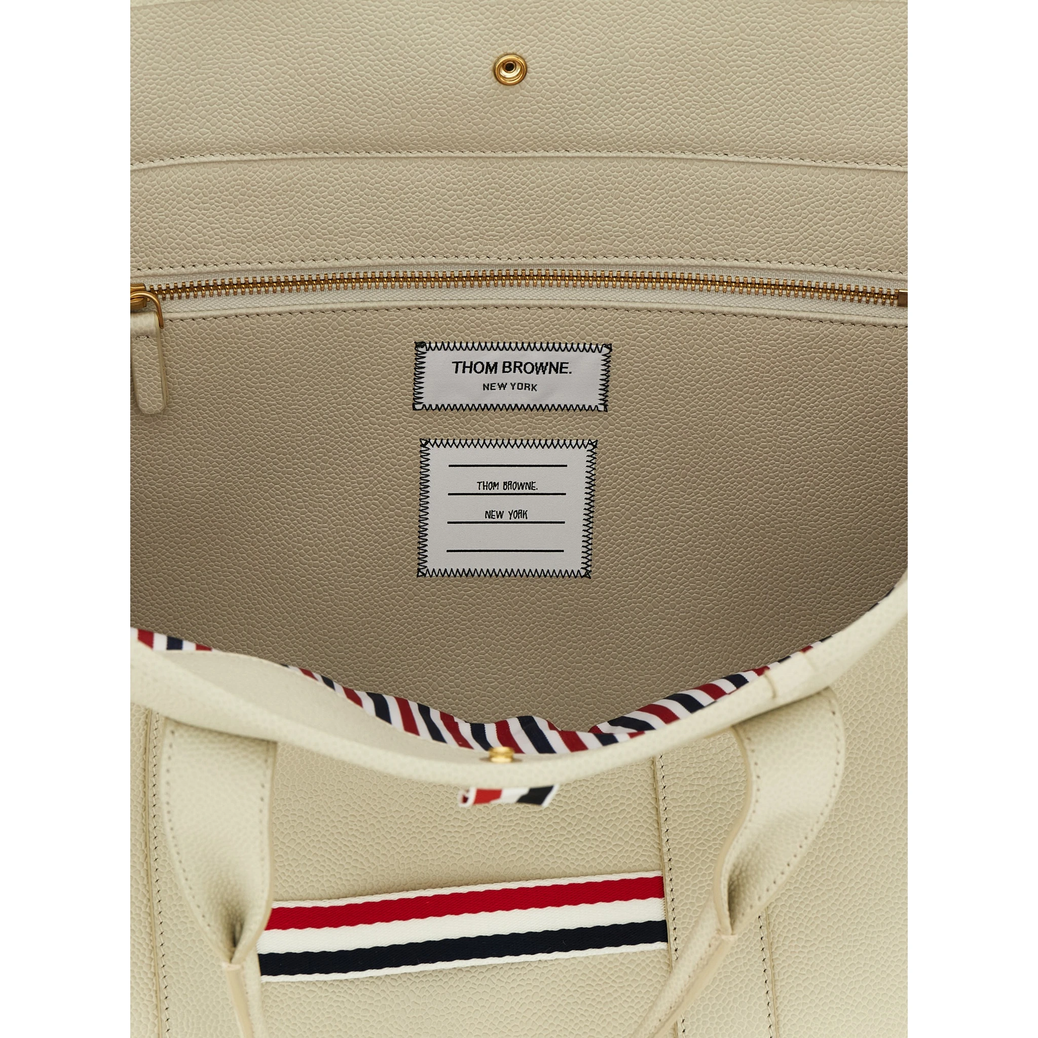 White Calfskin Tote Bag