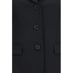 Black Wool Oves Aries Full-Length Jacket