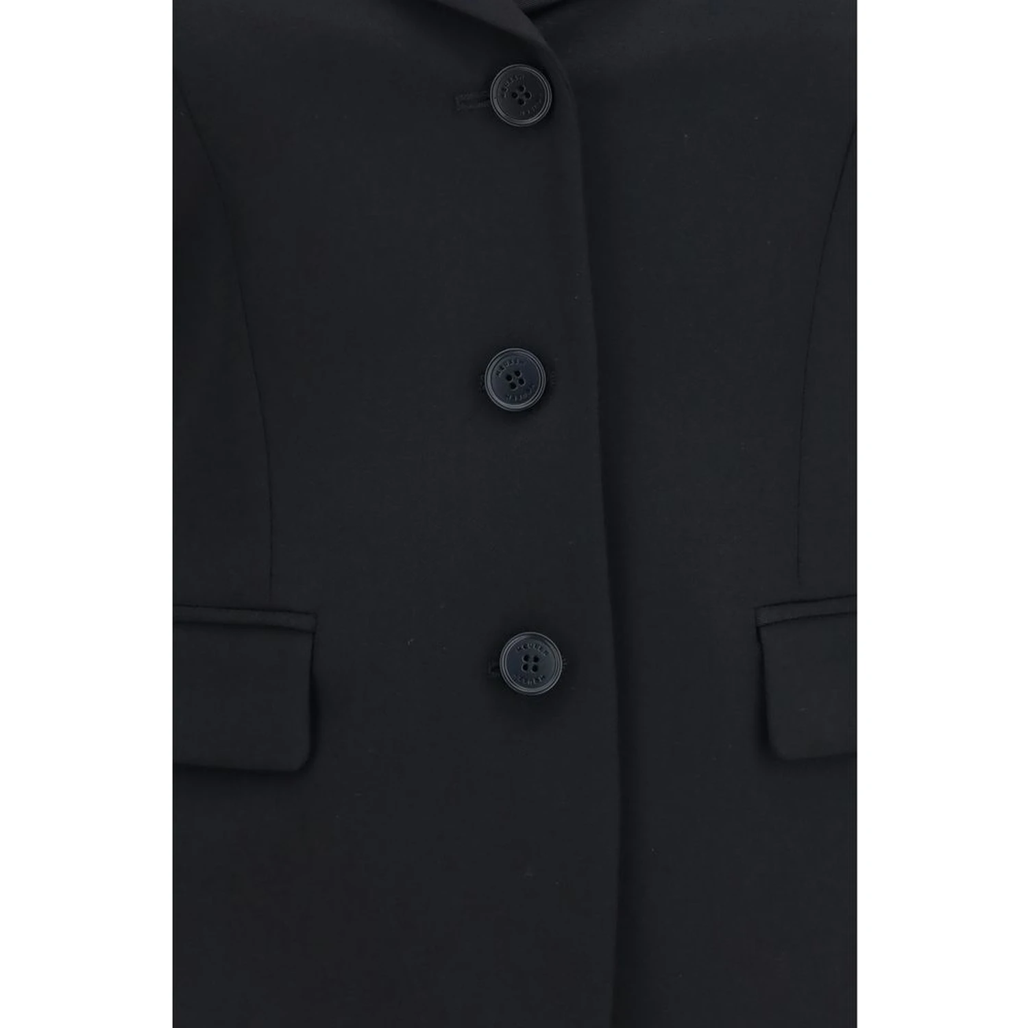 Black Wool Oves Aries Full-Length Jacket
