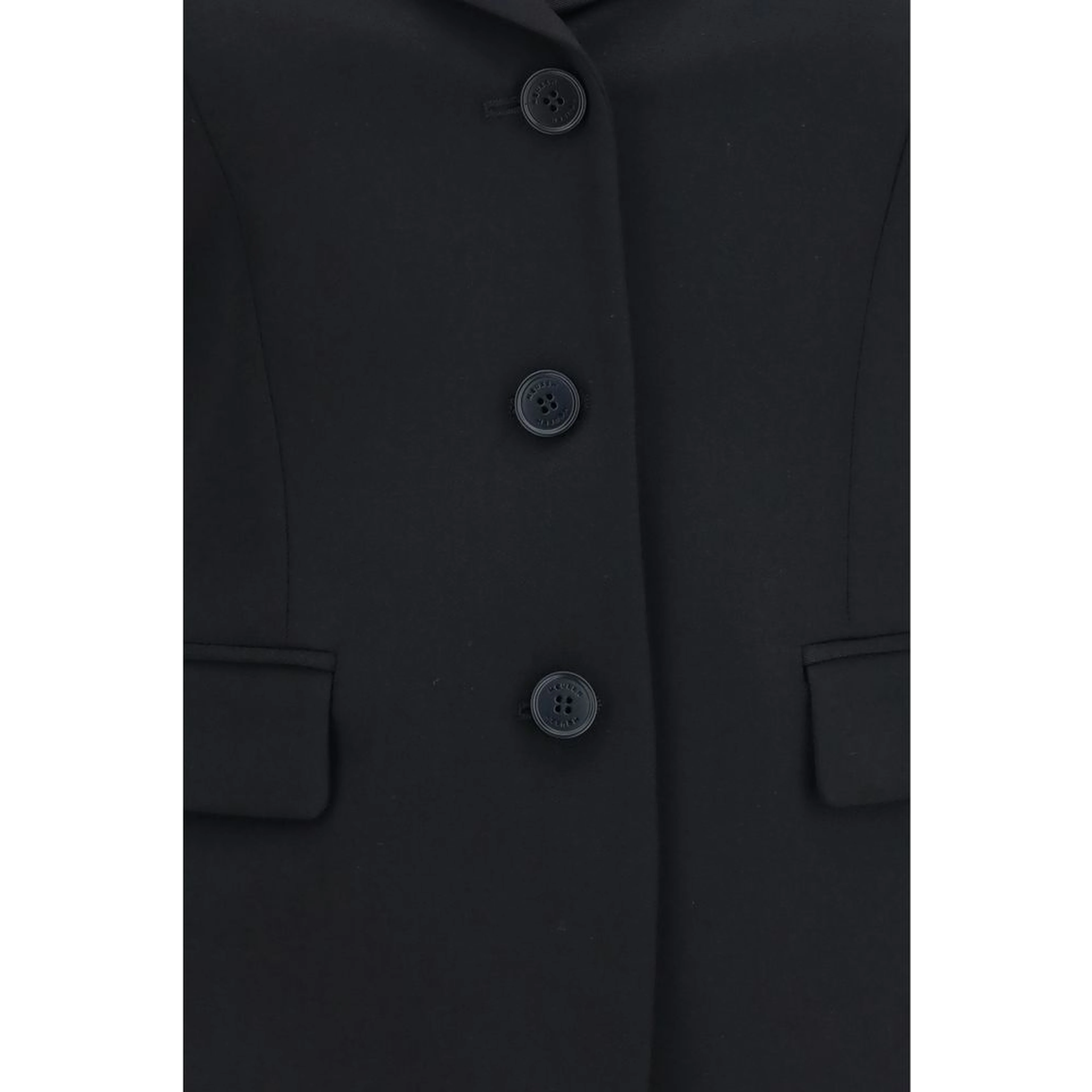 Black Wool Oves Aries Full-Length Jacket